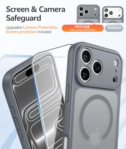 Image of FNTCASE for iPhone 17 Pro Case, Phone 2026 Pro Case, Fit for Magsafe Grey