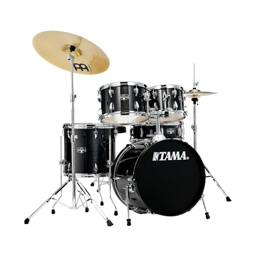 Tama Imperialstar Complete Drum Set - 5-Piece - 18 Inches Kick - Hairline Black