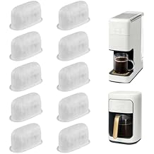 10 Pack Coffee Maker Filter Compatible with Beautiful Drew Barrymore,Efficient Charcoal Water Filter Compatible with Beautiful Drew Barrymore Coffee Maker