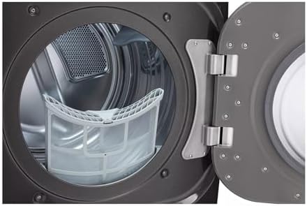 LG 9.0 cu. ft. Vented Smart Stackable Electric Dryer in Black Steel with TurboSteam and Sensor Dry Technology - Thumbnail 5