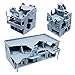 Outland Models Railway Scenery Structure Damaged City House Set (Large) 1:220 Z Scale