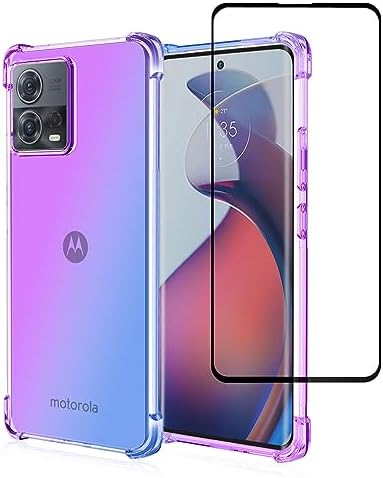 Custodia Antiurdo Trasparente Colorata Per Motorola Moto Edge 40 – Morbida E Slim, Bumper HFICY