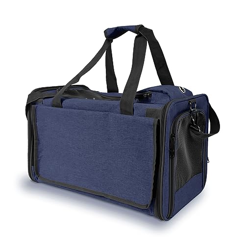Image of GAPZER Medium Cat Carrier Large Cat 15 lbs+ Soft Pet Car Cage Small Puppy