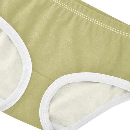 Joisal Sage Khaki Girl Panties Cute Girls Underwear Toddler Cotton Stylish Briefs Underpants 2t4