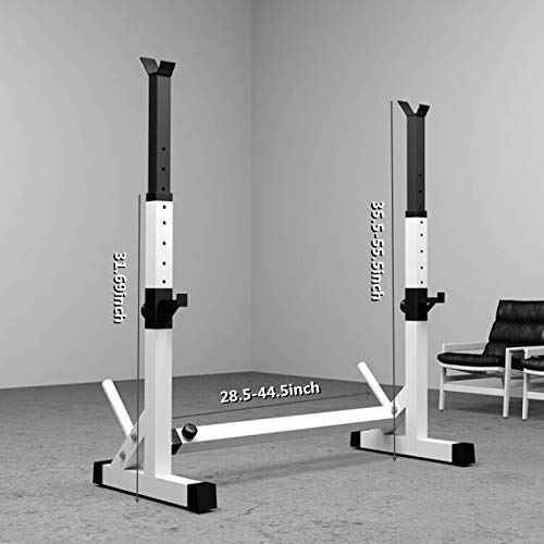 Barbell Rack Stand - Multifunctional Adjustable Squat Rack, Heavy-Duty Dumbbell Rack，Strength Training Dip Station, Home Gym Equipment Max Load 550Lbs #TOP5
