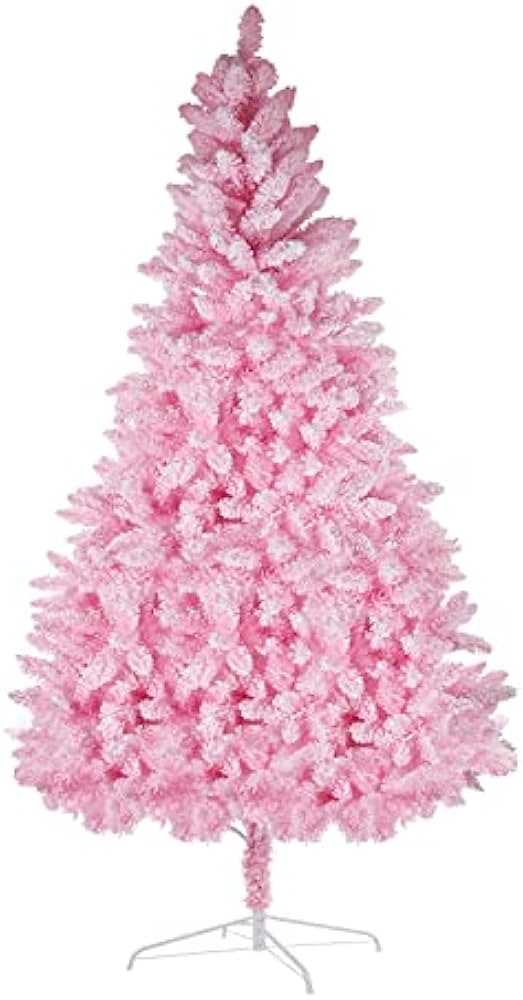 Amazon.co.jp: ピンクのクリスマスツリー 8フィート 人工雪フロック