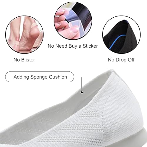 buyrew women39s ballet flats pointed toe knit slip on arch support comfortable dress shoes for women low wedge casual work flats