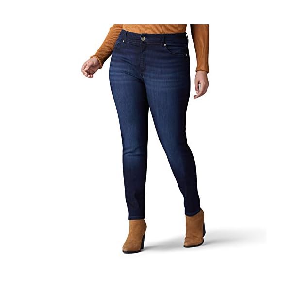 Lee-Womens-Plus-Size-Sculpting-Slim-Fit-Skinny-Leg-Jean Lee Women's Plus Size Sculpting Slim Fit Skinny Leg Jean, Nightingale, 18