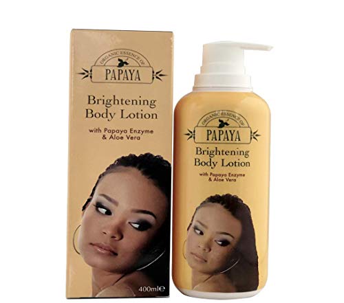 Organic Essence of Papaya Brightening Body Lotion 400ml, Formulated to Noursh and Moisturise