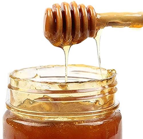 ZAEGO Wooden Honey Dipper Sticks - Beautifully Designed Handicraft Spoon Pack of 6 pcs Wrapped Perfect for Wedding Shower Party Server Jar Dispenser Spoon. 4