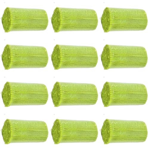 Image of Yglnden 12 Rolls Latch Hook Kit Colorful Yarn Bundles Cut Rug DIY Latch Hook Yarn for Handmake Craft Sewing Knitting for Adults (Green#29)