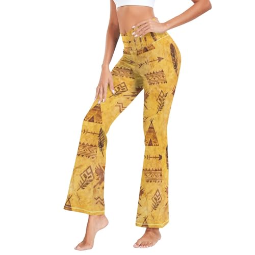 Legging de yoga pour femme avec motif tribal imprimé totem original