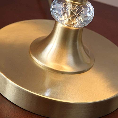 Lampe de table créative en cuivre haut de gamme et cristal décoratif - 6