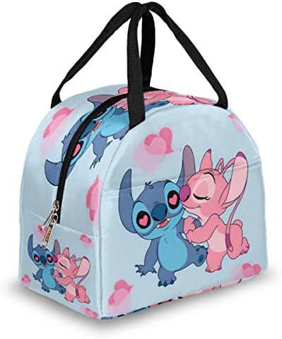 Tavisto lunch box cooler,9.7x6.8x8.7 Inches Insulated Lunch Bag, Adult Reusable Lunch Bag with Zipper for Kids and Adults, Cute Cartoon Lunch Tote Bag for Boys, Girls, Men, Women, Kids(Lovely 1)