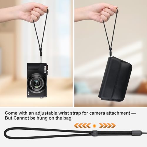 Funda para cámara Lacdo para Canon G7 X Mark III negra miniatura 6