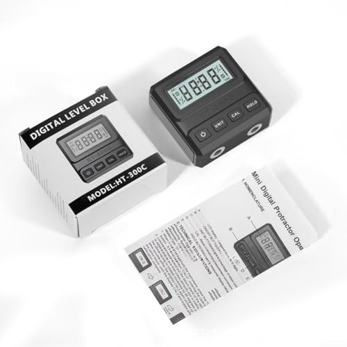 Transportador magnético digital con pantalla LCD para conversión de ángulo y pendiente, inclinómetro de 90 grados con accesorio magnético para estabilidad de medición - imagen 9