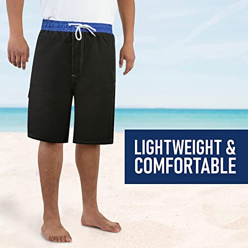 North 15 Men's Beach Swim Trunks with Cargo Pokcets (M-5XL)3