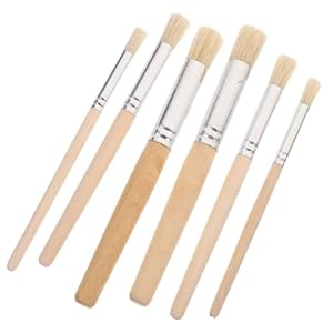 HOODANCOS Künstlerpinsel-Set, 6 Nylonhaare