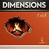 3D Fireplace Wall Decal, 5 Inch Vinyl Sticker, Realistic Burning Fire Design #3