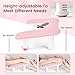 JODSONE Pink U-Shaped Manicure Arm Rest for Nails Tech with Rotating 360°Built-In Phone Holder and Adjustable Nail Arm Rest Detachable Manicure Hand Rest for Salon Design