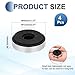 MECCANIXITY 4 Pcs Speaker Isolation Feet,40mmx10mm Plastic Foam Shock Absorption Base Pad Anti Vibration Amplifier Stand Feet Mat for Audio CD HiFi Home Theater Sound System, Silver