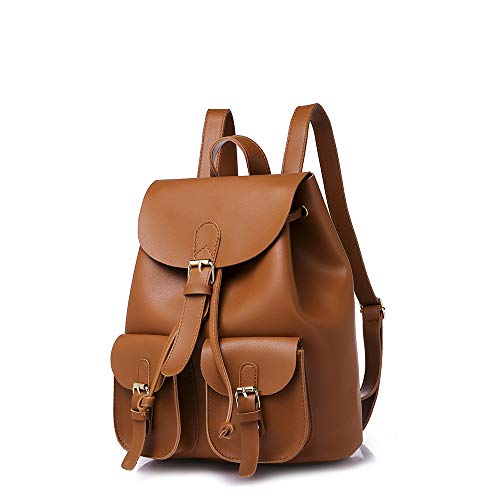 YFbear - Bolso Mochila para Mujer Marrón marrón Small