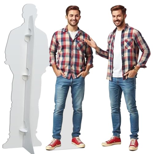 Custom Life Size Cardboard Cutout, Upload Your Own Photo, 1-6 ft Life Size Cutout for Graduation, Wedding and Birthday