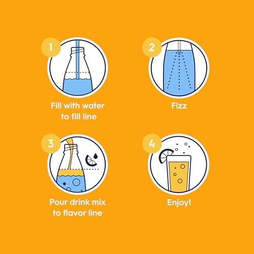 Image of Sodastream Classic Zero Xtreme Energy New Pour Bottle, 14.9 FL Oz Pack of 4