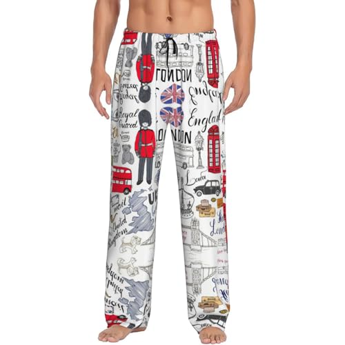 Pantalon de pyjama homme anti-froid avec cordon et poches pratiques
