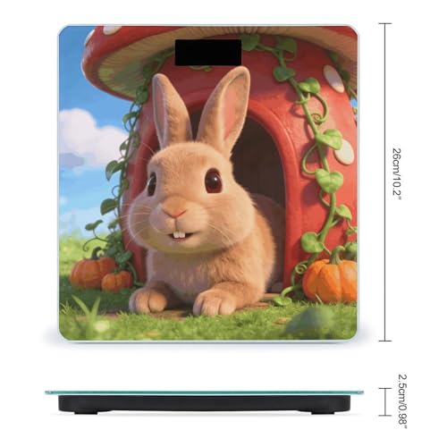 Báscula digital Garden Rabbit con pantalla LCD grande miniatura 2