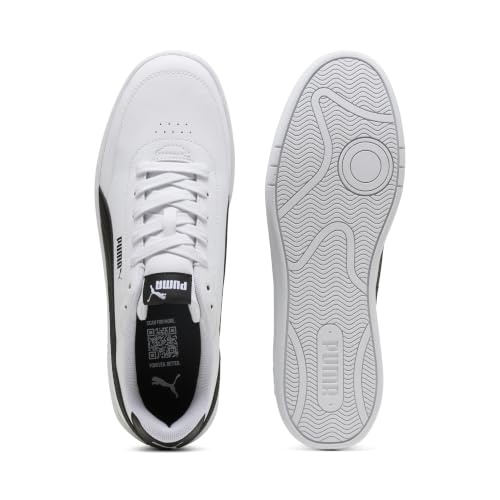 Puma Unisex Court Classic Clean Sneaker, Puma White Puma Black, 40.5 EU – Ansicht 4