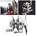 Full Metal Raft Reel, Ice Fishing Reel Spool, Front End Fishing Reel with Aluminum Alloy Body and 2+1 Bearings, Right Hand Retrieve for Ice Rock Fly Fishing Outdoor Tackle Gear (BLT40)