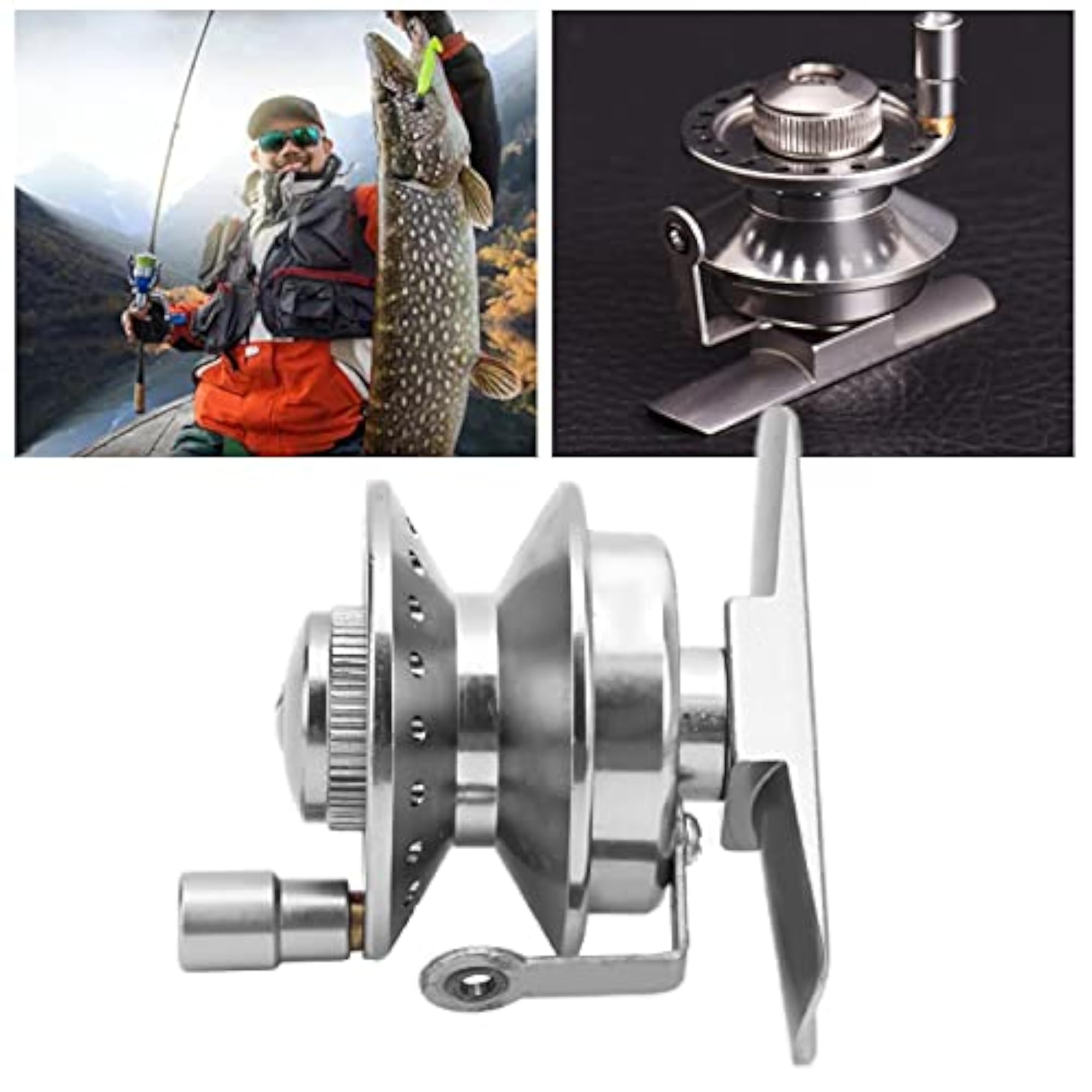 Full Metal Raft Reel for Comfortable Ice Fishing