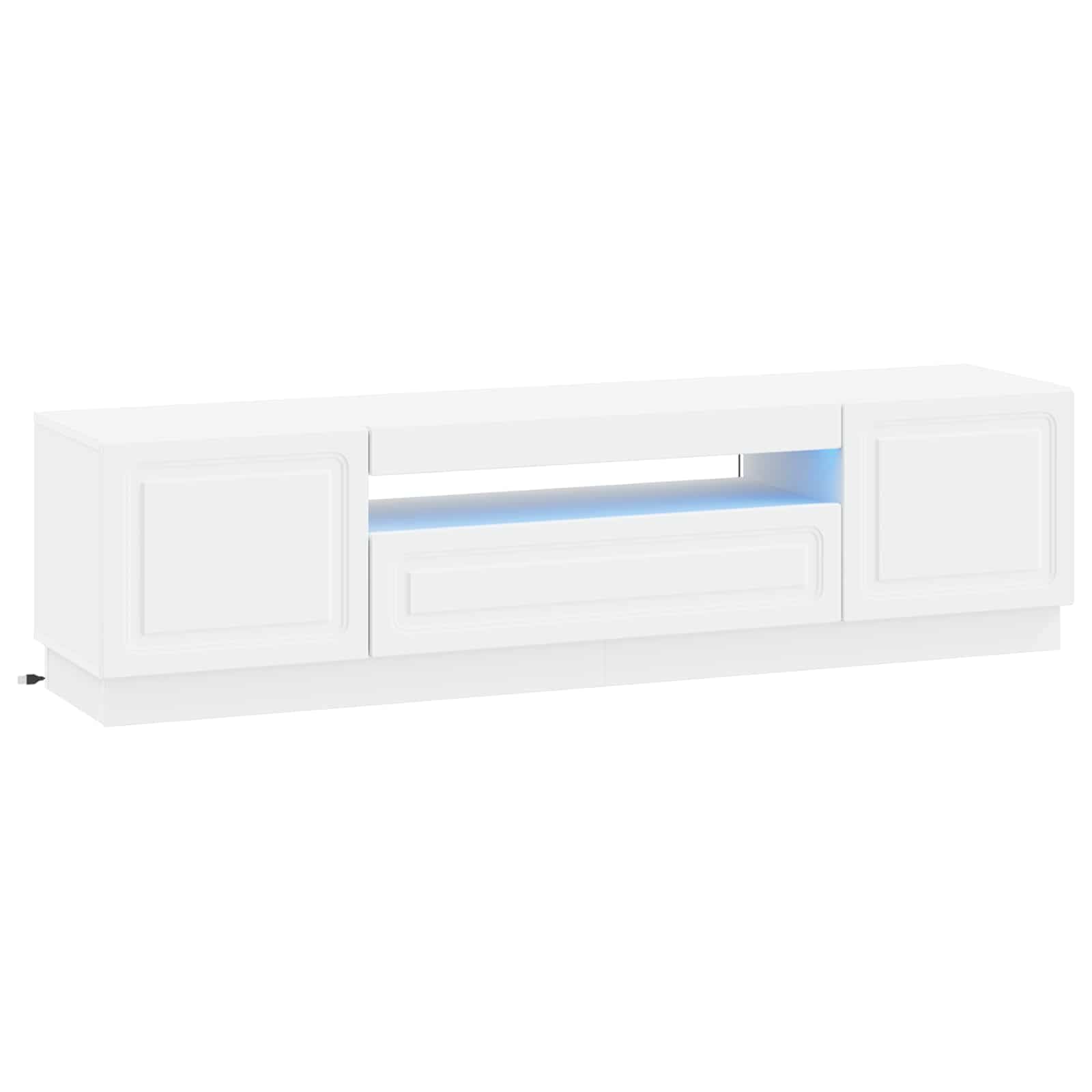 Mobile TV LED Bianco in Legno Ingegnerizzato