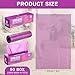 Harloon 6000 Counts Dog Poop Waste Bags 30 Rolls Extra Thick Strong Leak PET Proof Bags Disposable Bulk Universal Doggy Roll Waste Box for Puppy Outdoor Walking Travel (Purple,12 x 8 Inches)