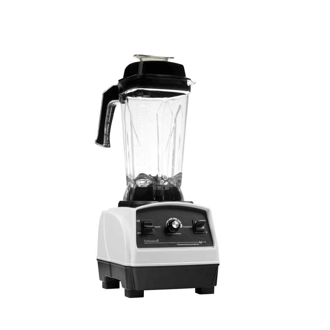 Turbosaver TB79 Professional Blender 1800W 3 5HP 35 000 RPM Commercial Grade Ice Crushing 85 oz Tritan Jar