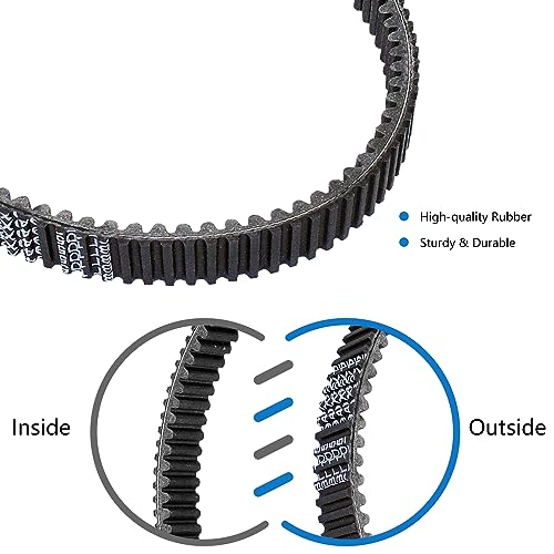 LEAPTREND Primary Clutch Sliding Sheave & Fixed Sheave Plate & Drive Belt, Primary Drive Clutch Sheave Assembly for Yamaha Rhino Kodiak Grizzly 550 660 700 2002-2020 Replace 3B4-17606-00-00 by leaptrend - Image 6