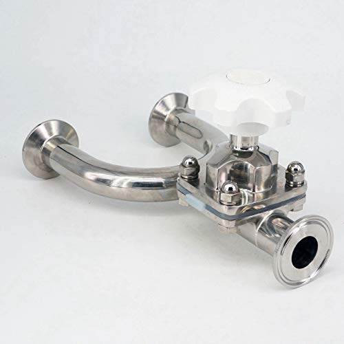 Válvula de triple abrazadera tipo U de 1", ideal para el control de fluidos en tu cerveza casera 5