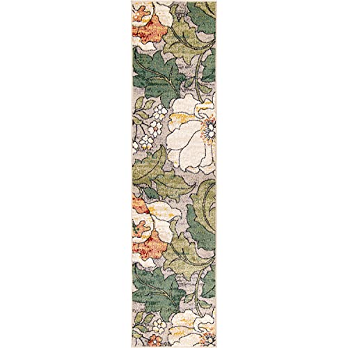Simply Southern Cottage Jefferson Floral Runner, 2' X 8', Green #TOP2