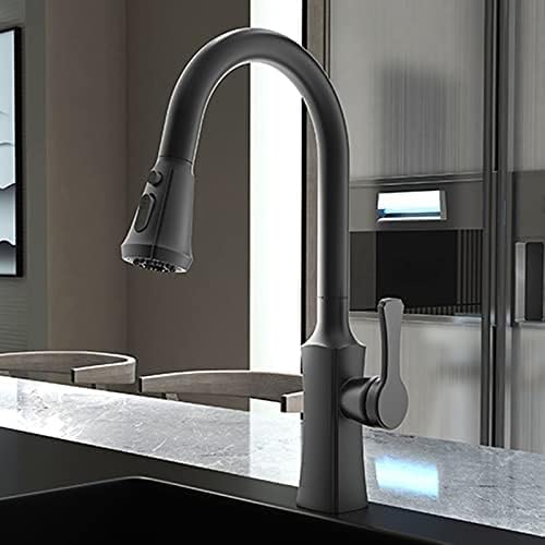 Robinet de cuisine en or brossé mitigeur extractible HLTYGWX