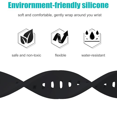Image of ACM Watch Strap Silicone Belt 22mm compatible with Xiaomi Mi Watch Revolve Smartwatch Color Hook Band