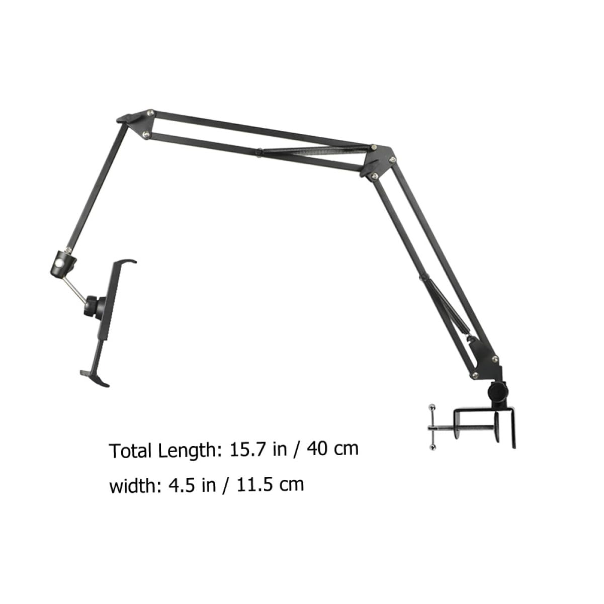 Housoutil Soporte para Teléfono de Brazo Largo Plegable y Extensible Negro