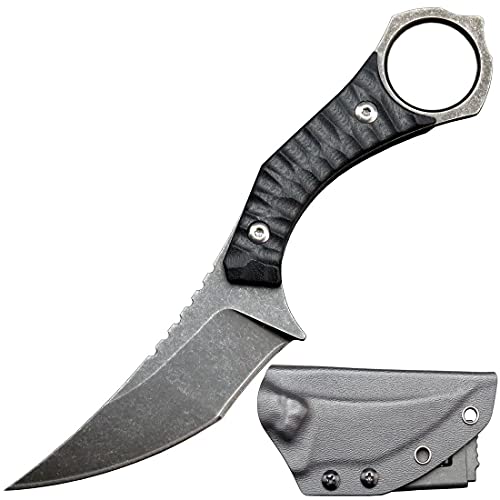 Ccanku C1152 Fixed Blade Knife, D2 Blade And G10 Handle Tool Knife, Edc Knife For Outdoor Camping Hiking(Black) #TOP19