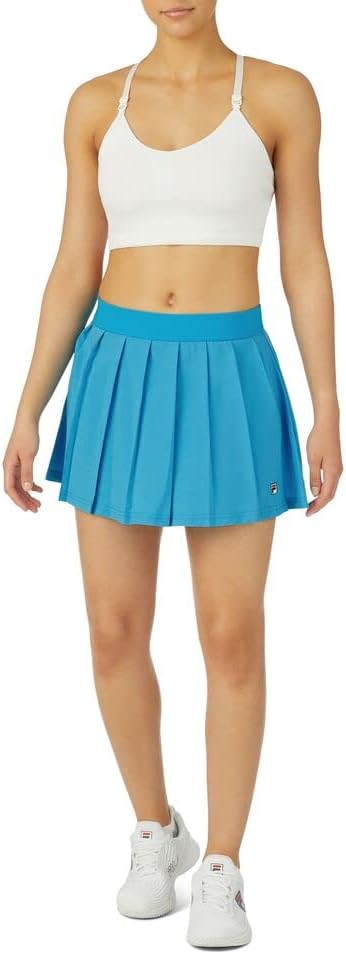 Fila Women's Tennis Essentials Woven Pleated Skort Hawaiian Ocean XL