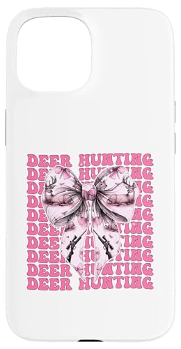 Deer Hunter Dekoband für Mädchen, Kokettenschleife, Rosa Hülle für iPhone 15