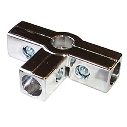 25mm Chrome Tube|Pipe Clothes Garment Dress Hanging Rail Dry Cleaners Wardrobe (5 Way Adjustable Angle Clamp)