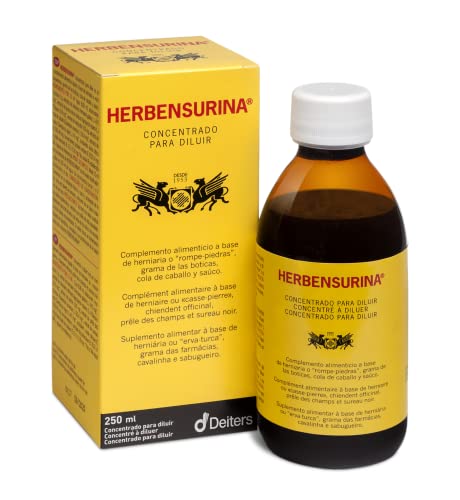 Deiters - Herbensurina Concentrado Para Diluir, Tratamiento Cálculos Renales, Concentrado Para Prevención, Rompe-Piedras, Natural, Frasco 250 Ml