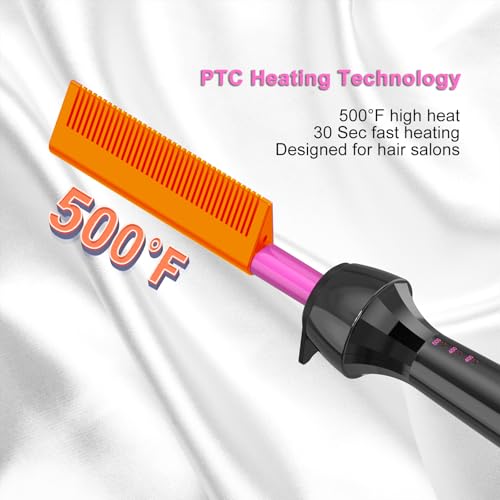 Peine eléctrico calentador con temperatura ajustable miniatura 3