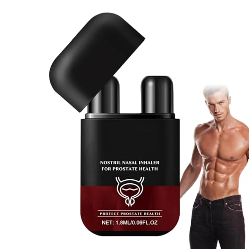 Stick inhalateur nasal - 1,8 ml de inhalateur nasal | Inhalateur de secours de la prostate à double fonction | Stick nasal pour retrouver la confiance, restaurer l'énergie et la vitalité