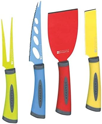 Scanpan Spectrum 4pc Cheese Knife Set